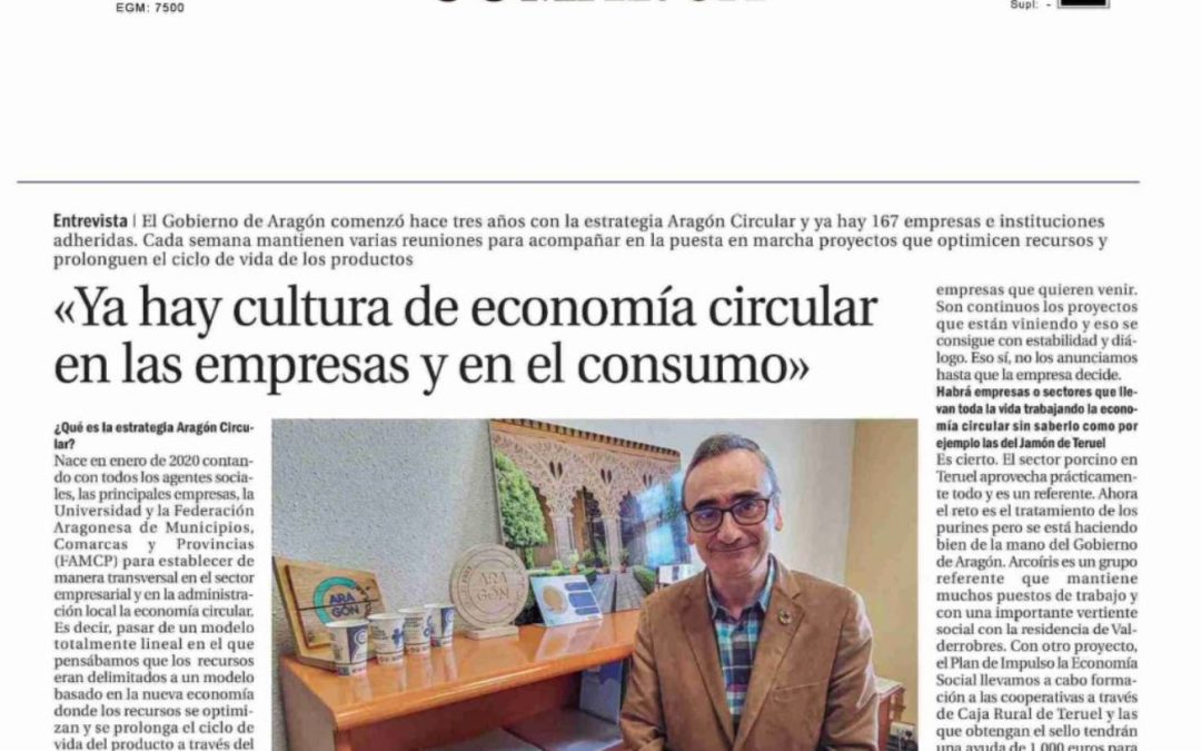 Cultura de economía circular en empresas aragonesas y en el consumo particular